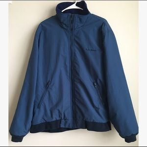LL Bean Fleece-Lined Warm-Up Jacket